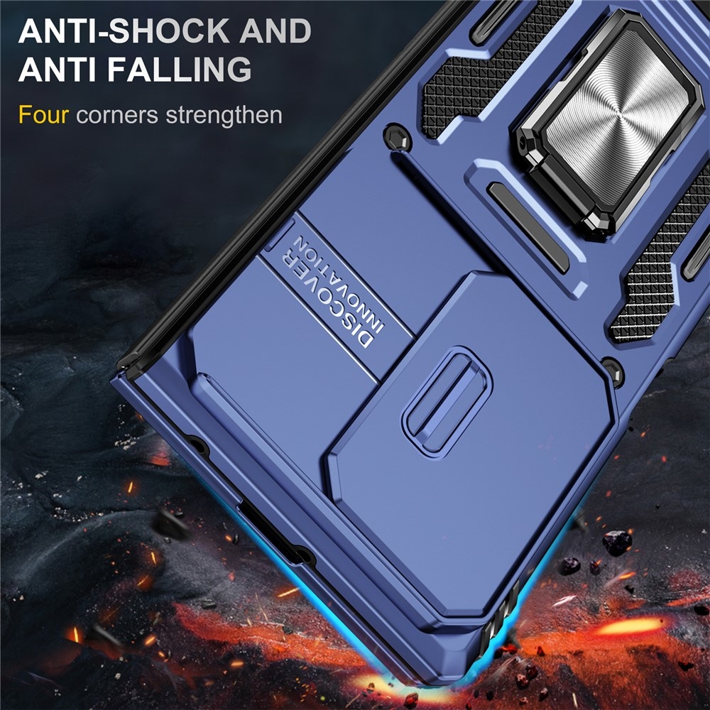 Slides strapabíró tok a Samsung Galaxy Z Fold7 5G-hez – kék