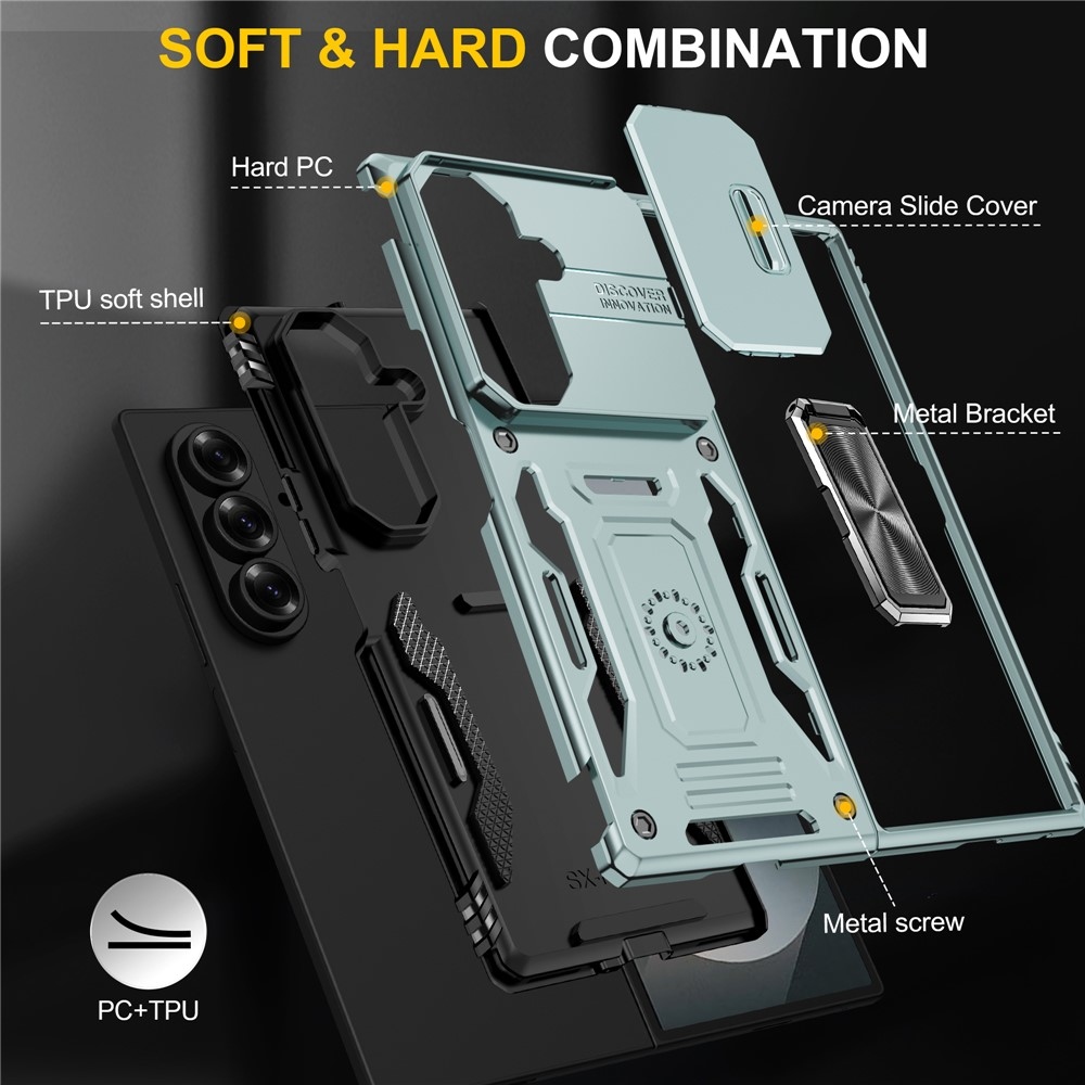 Slides strapabíró tok a Samsung Galaxy Z Fold7 5G-hez – zöld