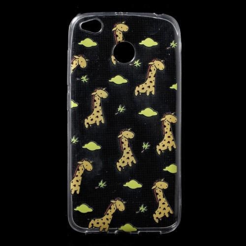 Vékony gél tok motívummal a Xiaomi Redmi 4X-en - zsiráfok