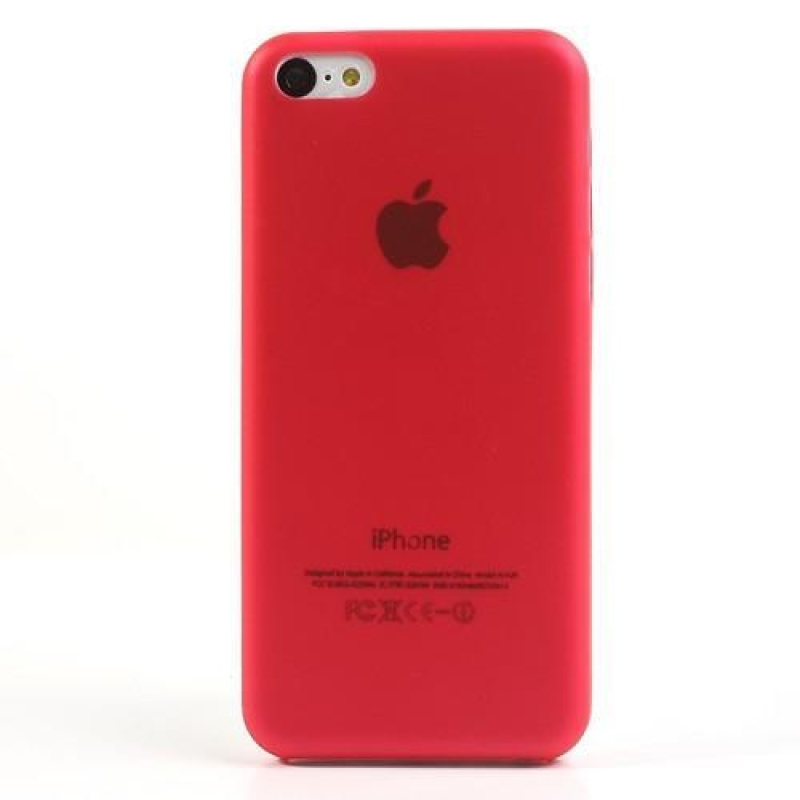 Vékony műanyag tok iPhone 5C készülékhez - piros