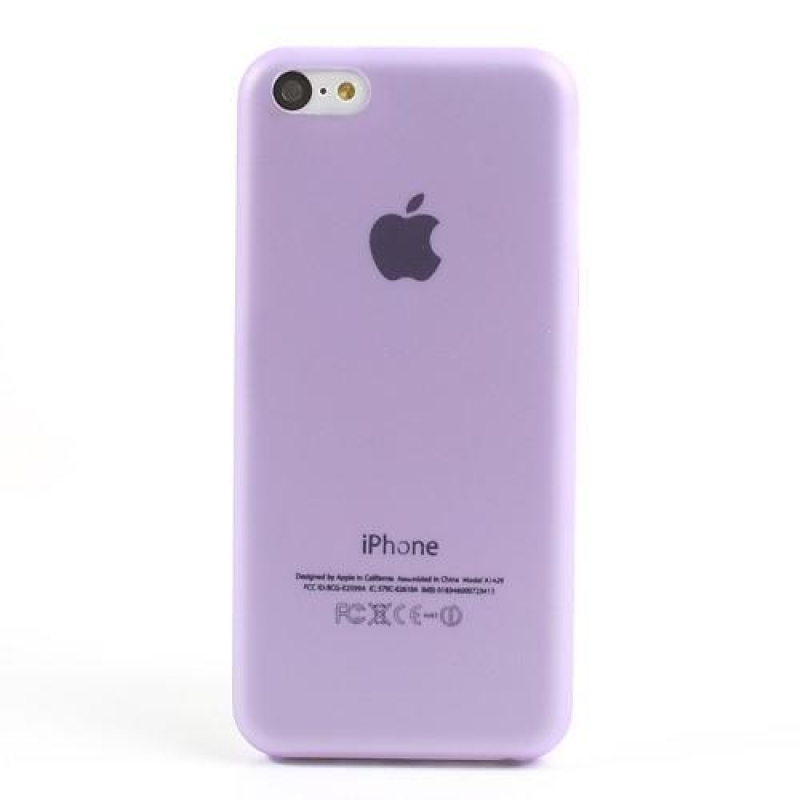 Vékony műanyag tok iPhone 5C készülékhez - lila