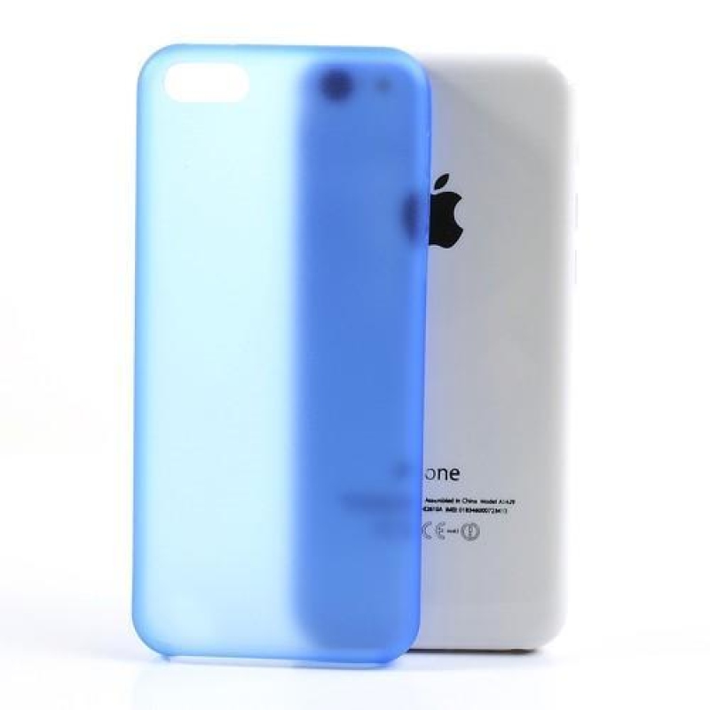 Vékony műanyag tok iPhone 5C készülékhez - kék