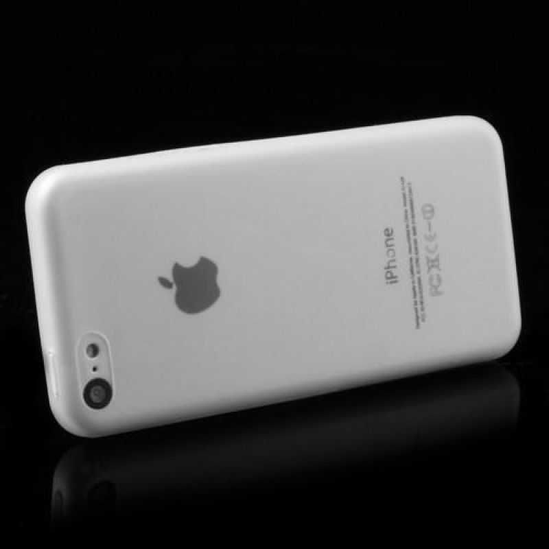 Vékony műanyag tok iPhone 5C készülékhez - átlátszó