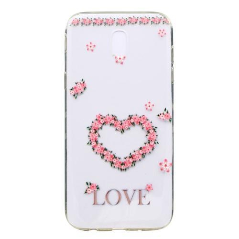 Vékony zselés tok motívummal Samsung Galaxy J3 (2017) - szerelem