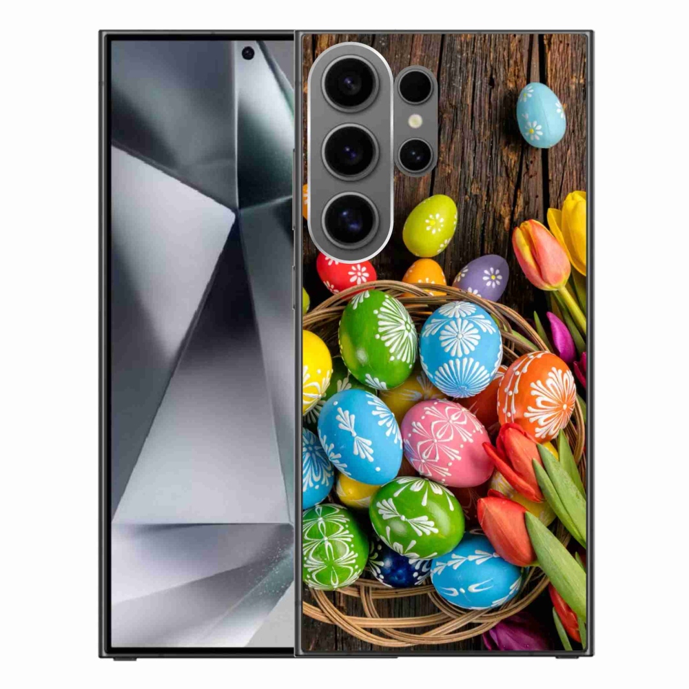 Zselés borítás mmCase Samsung Galaxy S24 Ultra készülékhez - Húsvéti tojás