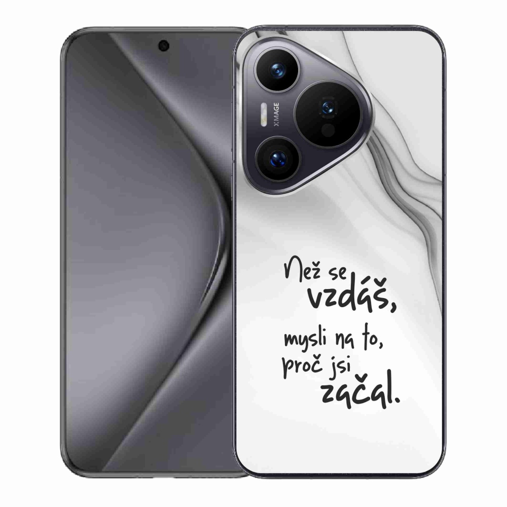 Gél borító mmCase a Huawei Pura 70 - idézet 2 fehér háttérhez
