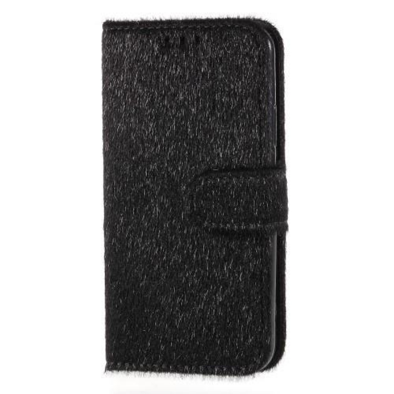 Slot PU bőr pénztárca tok iPhone X készülékhez - fekete