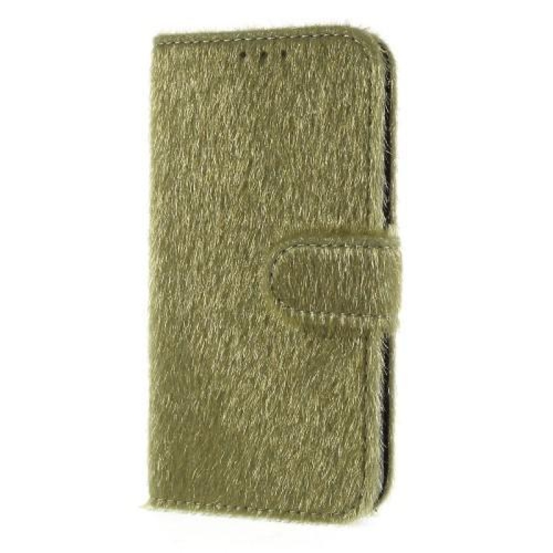 Slot PU bőr pénztárca tok iPhone X készülékhez - zöld