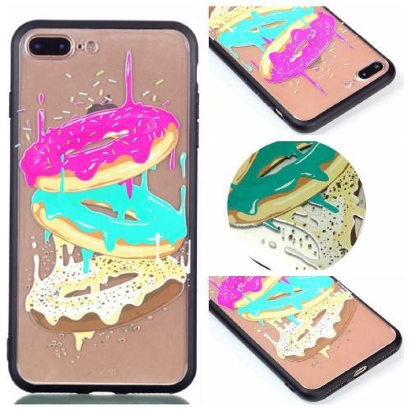 Lassú gél hibrid tok iPhone 7 Plus és iPhone 8 Plus készülékhez - fánkok