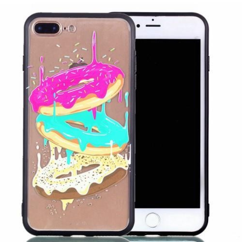 Lassú gél hibrid tok iPhone 7 Plus és iPhone 8 Plus készülékhez - fánkok