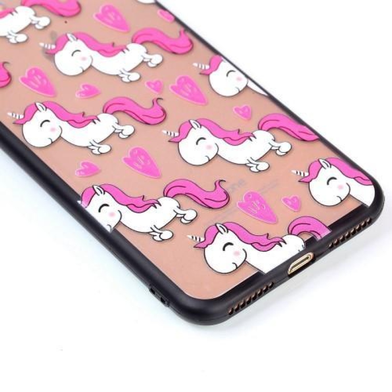 Lassú gél hibrid tok iPhone 7 Plus és iPhone 8 Plus készülékhez - egyszarvúak