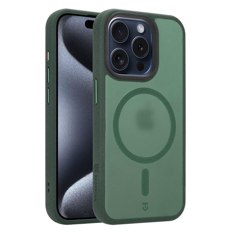 Tactical MagForce Hypersand tok az Apple iPhone 15 Pro-hoz, Forest Green színben