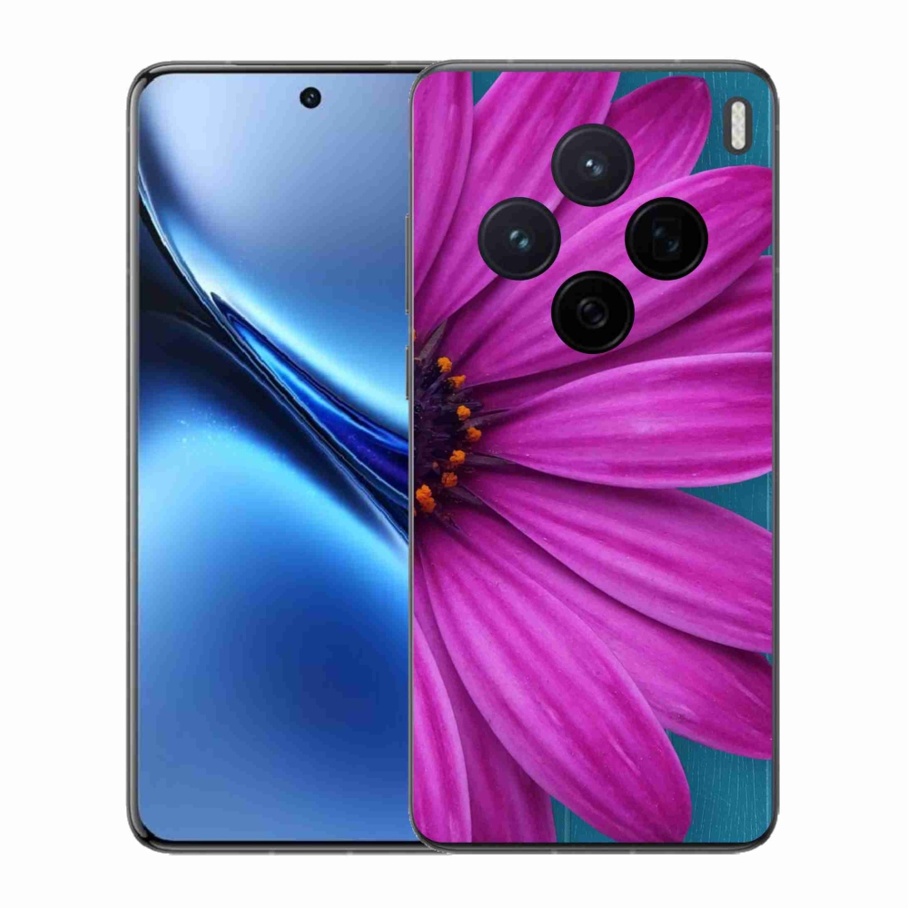 Zselés borítás mmCase Vivo X200 5G-hez - lila margaréta