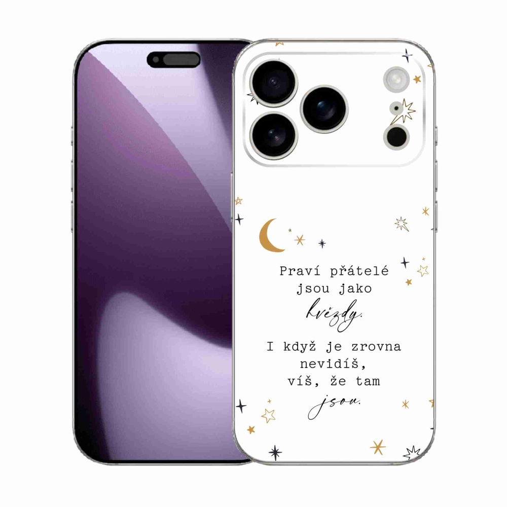 Gél borítás mmCase iPhone 17 Pro készülékhez - idézet 6 fehér háttér