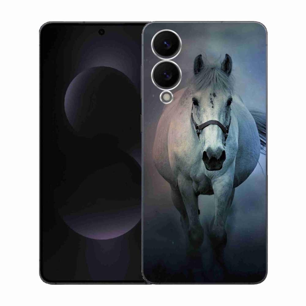 Gél borítás mmCase Samsung Galaxy S25 Edge készülékhez - futó fehér ló