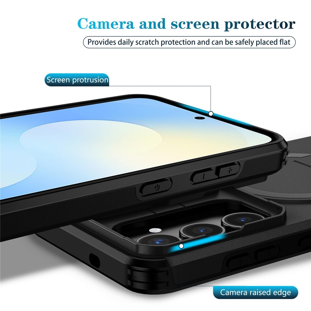 Smooth strapabíró tok MagSafe-vel a Samsung Galaxy S26 FE/S25 FE-hez – fekete