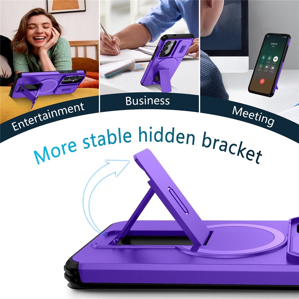 Smooth strapabíró tok MagSafe-vel a Samsung Galaxy S26 FE/S25 FE-hez – lila