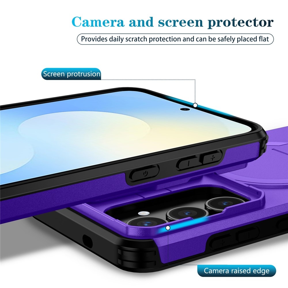 Smooth strapabíró tok MagSafe-vel a Samsung Galaxy S26 FE/S25 FE-hez – lila