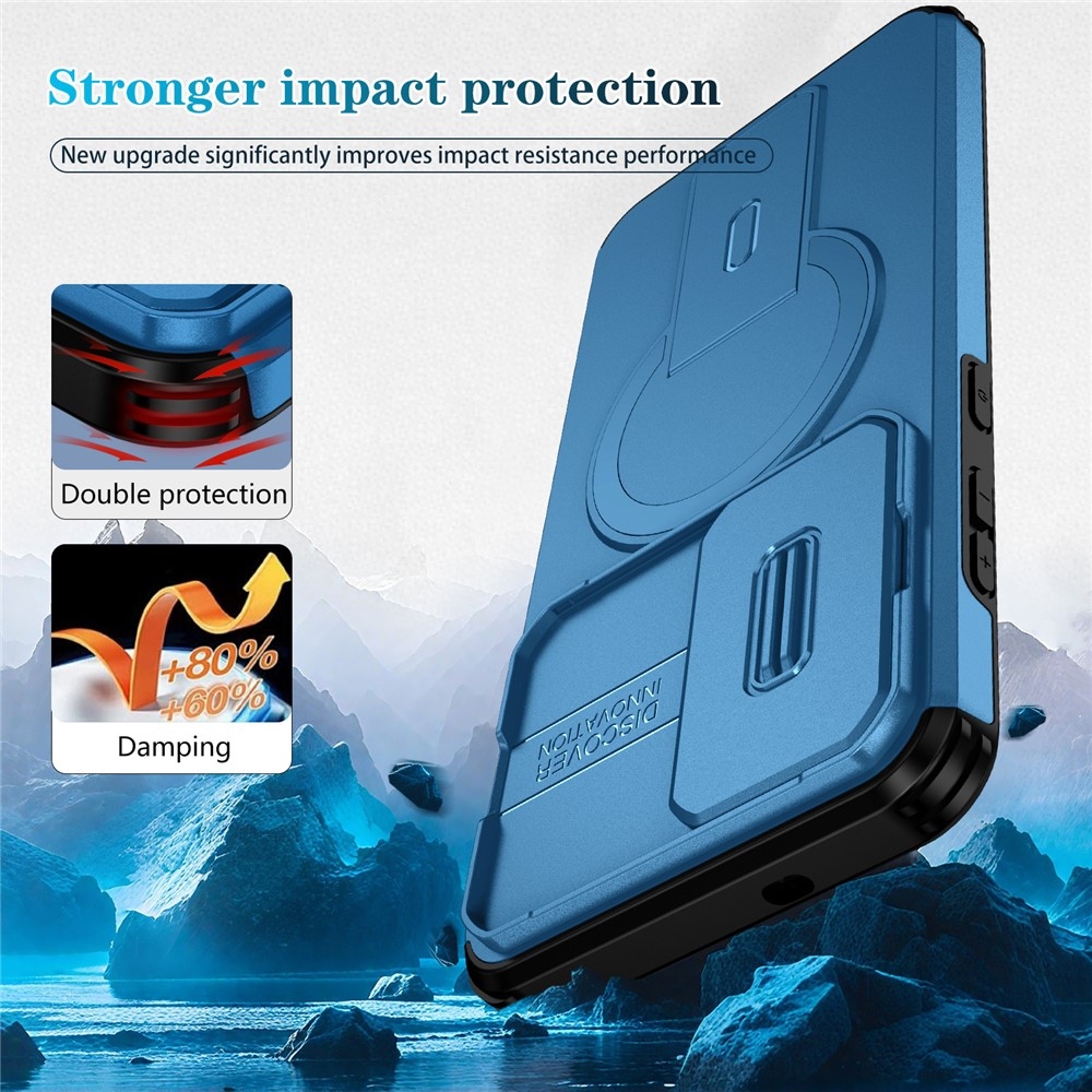 Smooth strapabíró tok MagSafe-kel a Samsung Galaxy S26 FE/S25 FE-hez – kék