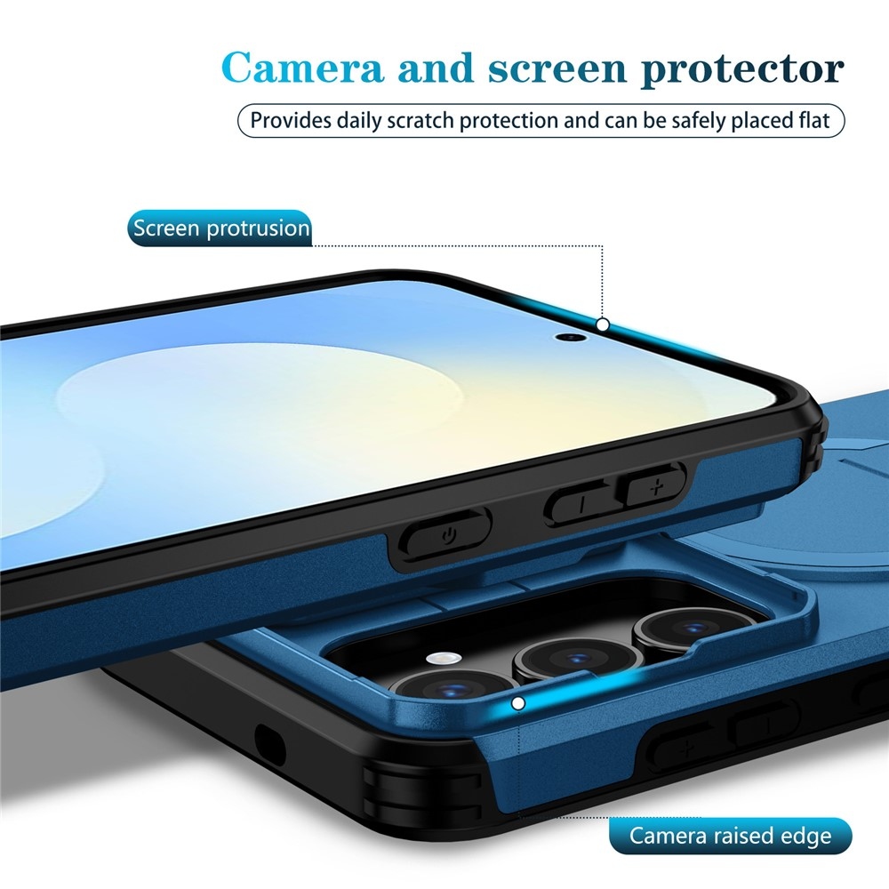 Smooth strapabíró tok MagSafe-kel a Samsung Galaxy S26 FE/S25 FE-hez – kék