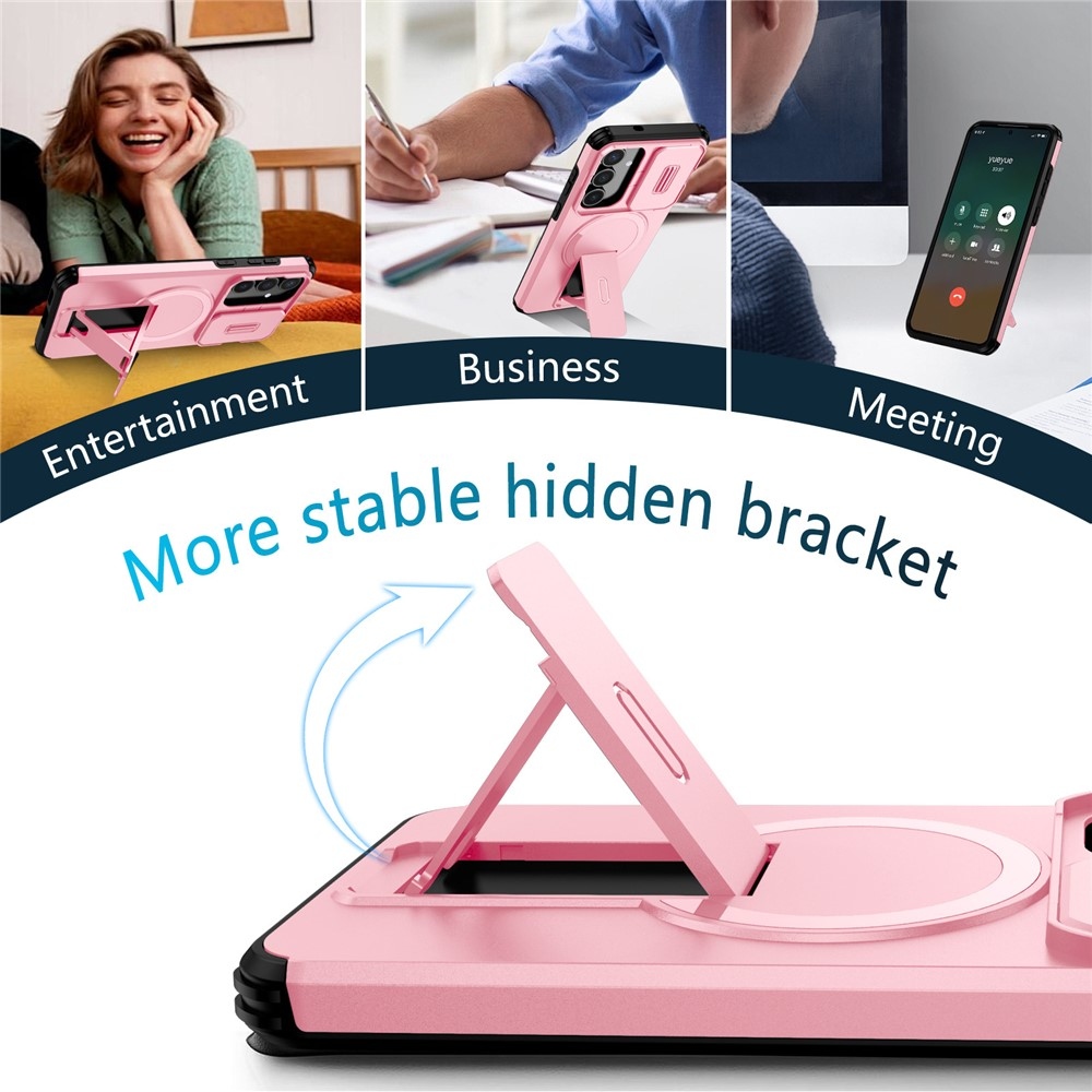 Smooth strapabíró tok MagSafe-vel a Samsung Galaxy S26 FE/S25 FE-hez – rózsaszín