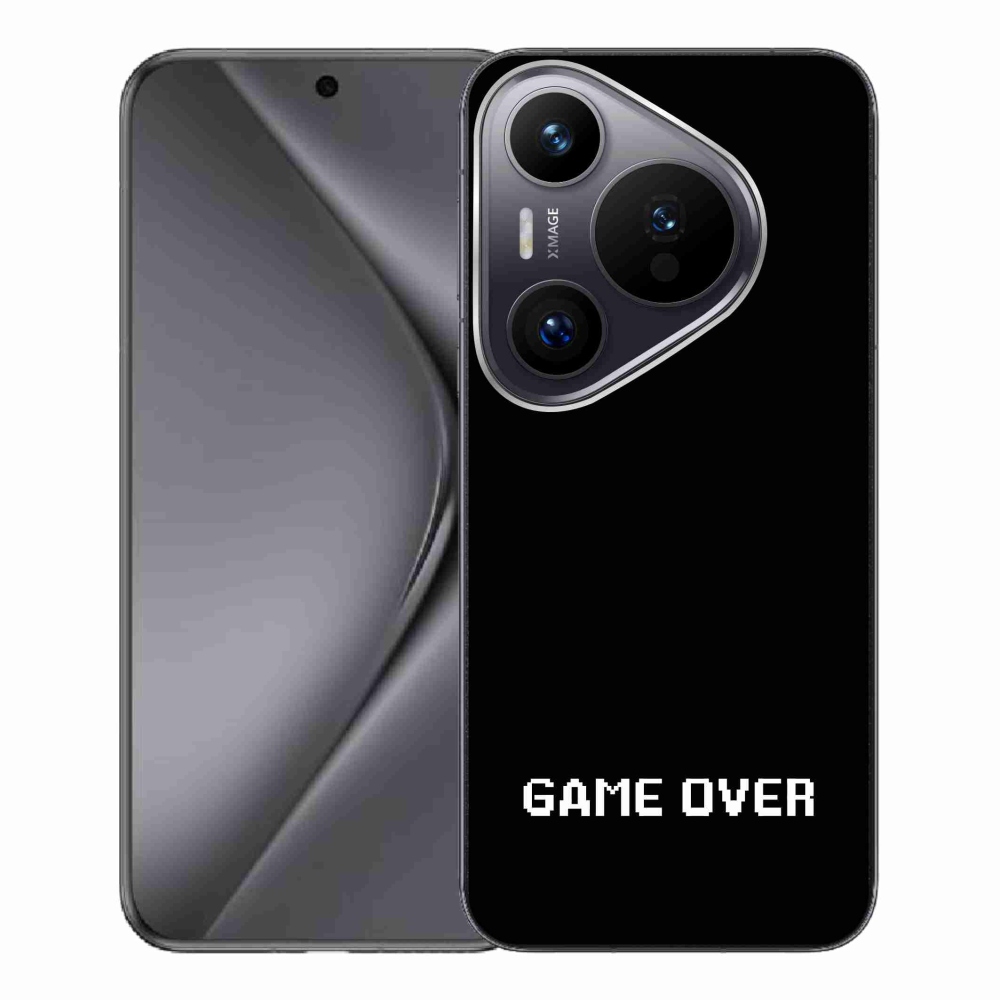 Gél borító mmCase a Huawei Pura 70 Pro számára - játék fekete háttérrel