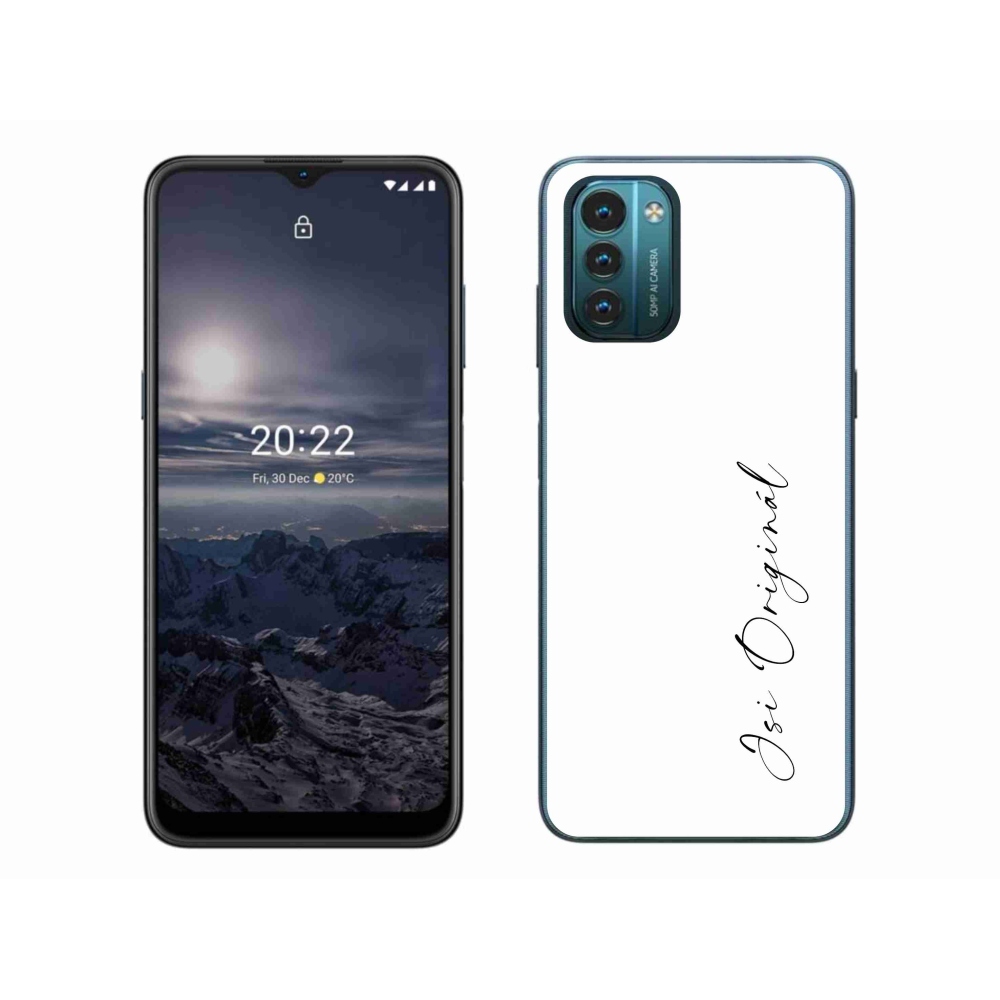 Zselés borítás mmCase a Nokia G11/G21 készülékhez - te vagy az eredeti fehér háttér