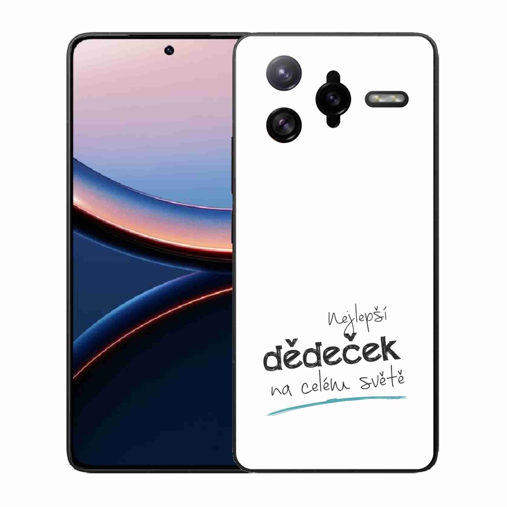 Gél borító mmCase a Xiaomi Poco F7 Ultra - a legjobb nagypapa 3 fehér háttérrel