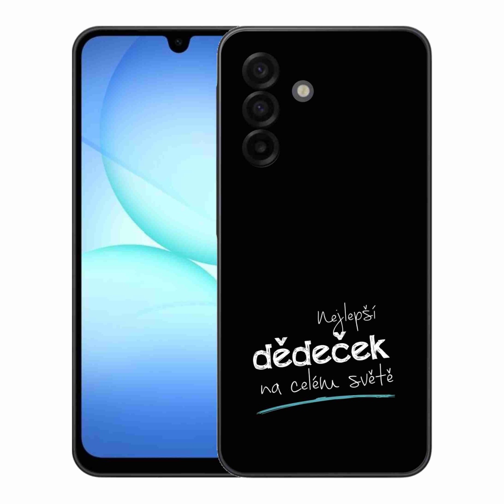 Gél borító mmCase Samsung Galaxy A17 4G/5G - a legjobb nagypapa 3 fekete háttérrel