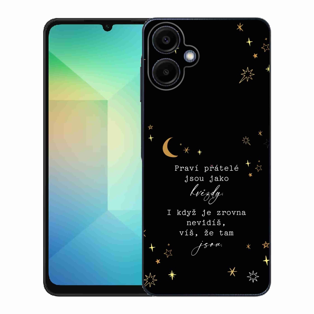 Gél borítás mmCase Samsung Galaxy A06 4G - idézet 6 fekete háttér