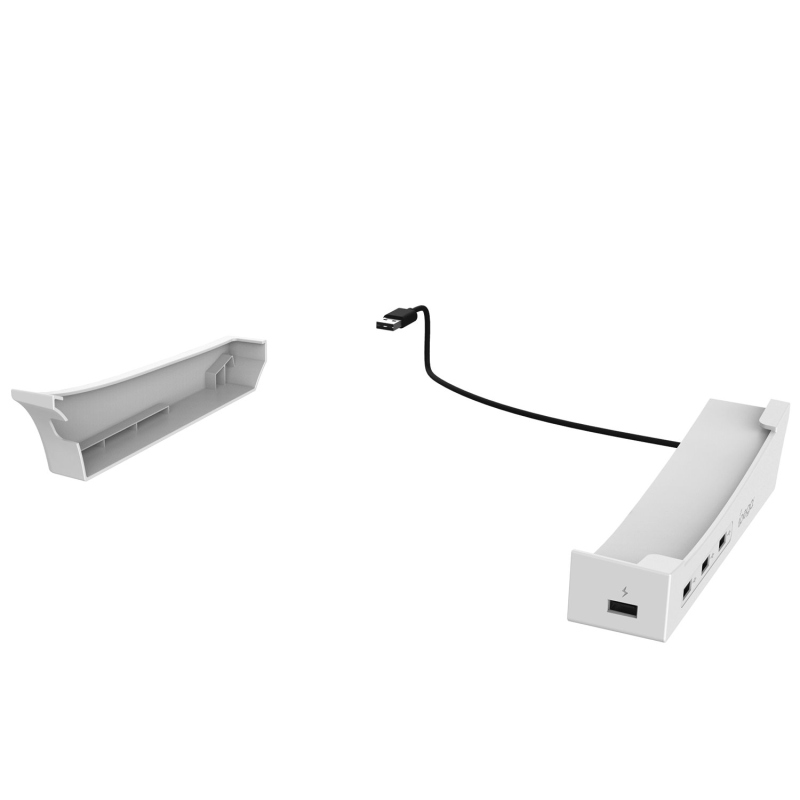 iPega P5S008 Vízszintes állvány USB HUB-bal PS5 Slim fehér színhez