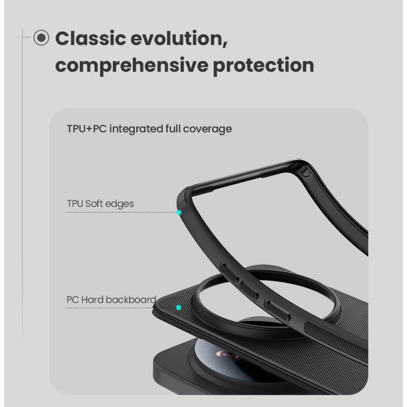 Nillkin Super Frosted PRO mágneses hátlap Xiaomi 17 Ultra Fekete