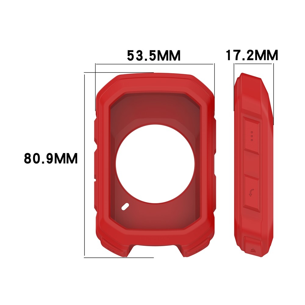 Kényelmes szilikon tok Garmin Edge MTB GPS kerékpáros navigációhoz - piros