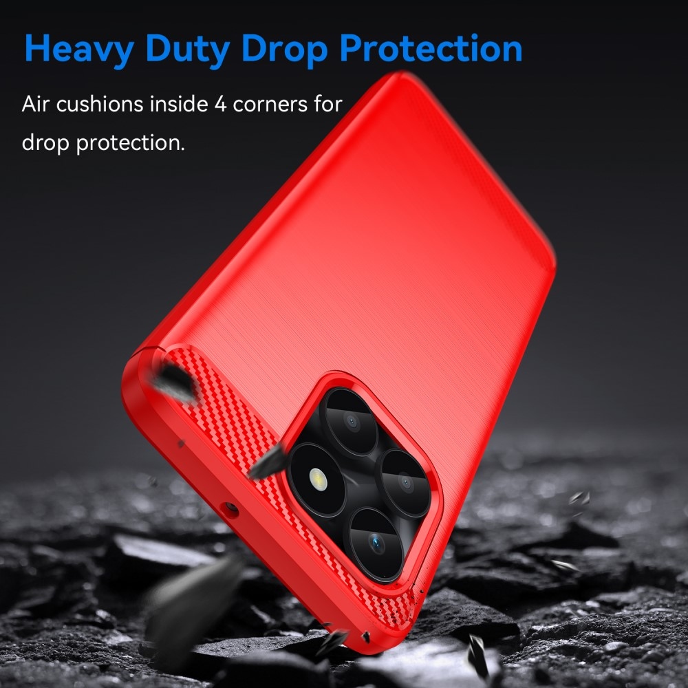 Szénálló zselés tok a Honor X6a készülékhez - piros