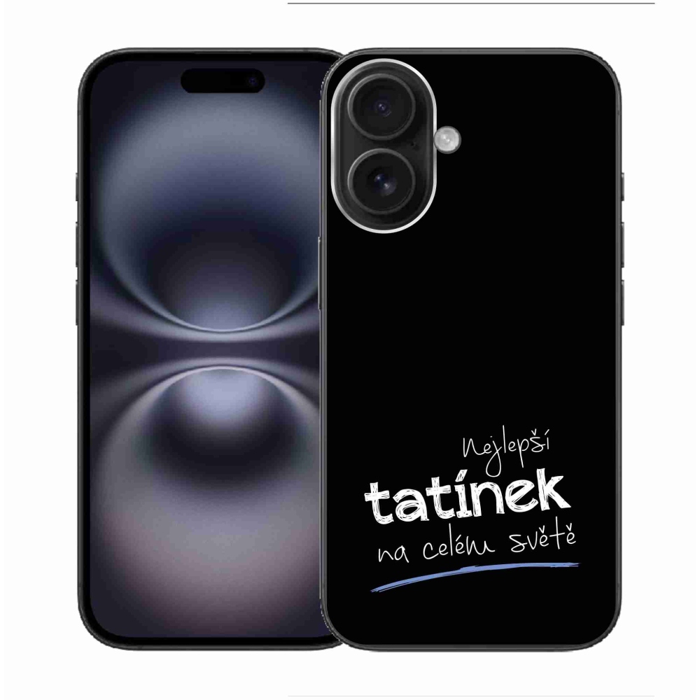 Gél borítás mmCase iPhone 16 készülékhez - Best Daddy 4 fekete háttér