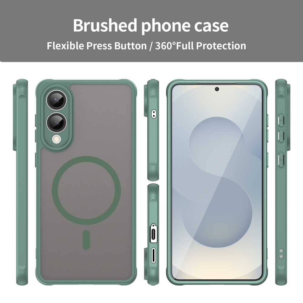 Matta zselés tok MagSafe tok Samsung Galaxy S25 Edge készülékhez - zöld