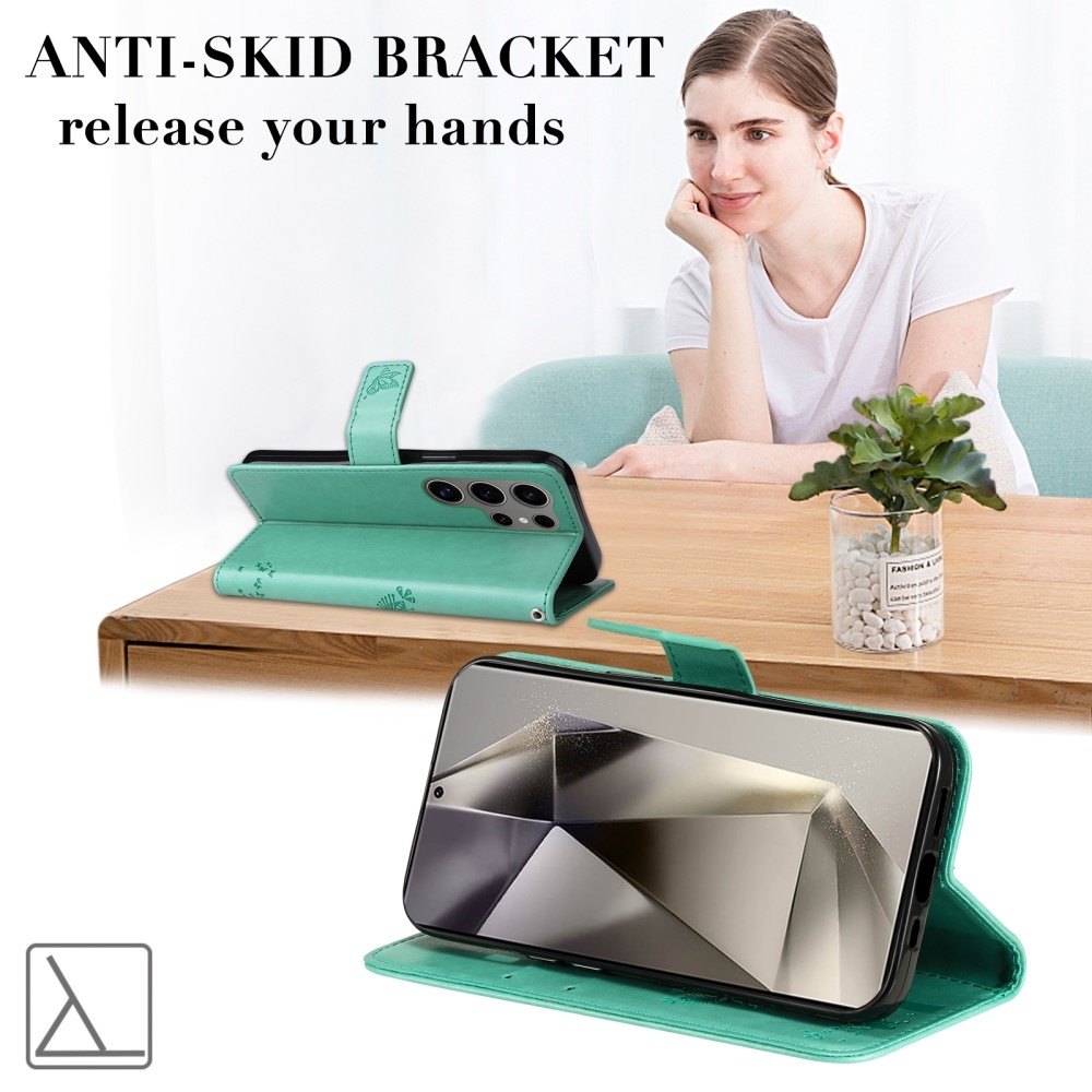 Fák könyve tok Samsung Galaxy S25 Ultra - teal - teal - kék színű