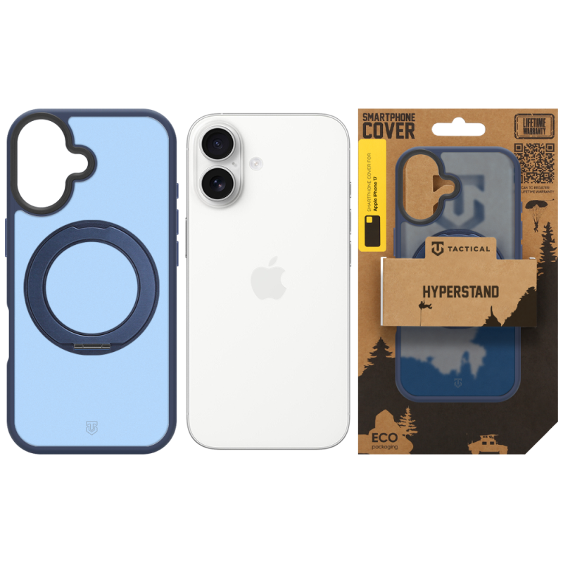 Tactical MagForce Hyperstand tok az Apple iPhone 17-hez, mélykék