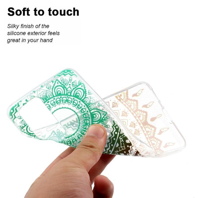 Puha zselés tok a Huawei P40 mobilhoz - színes mandala