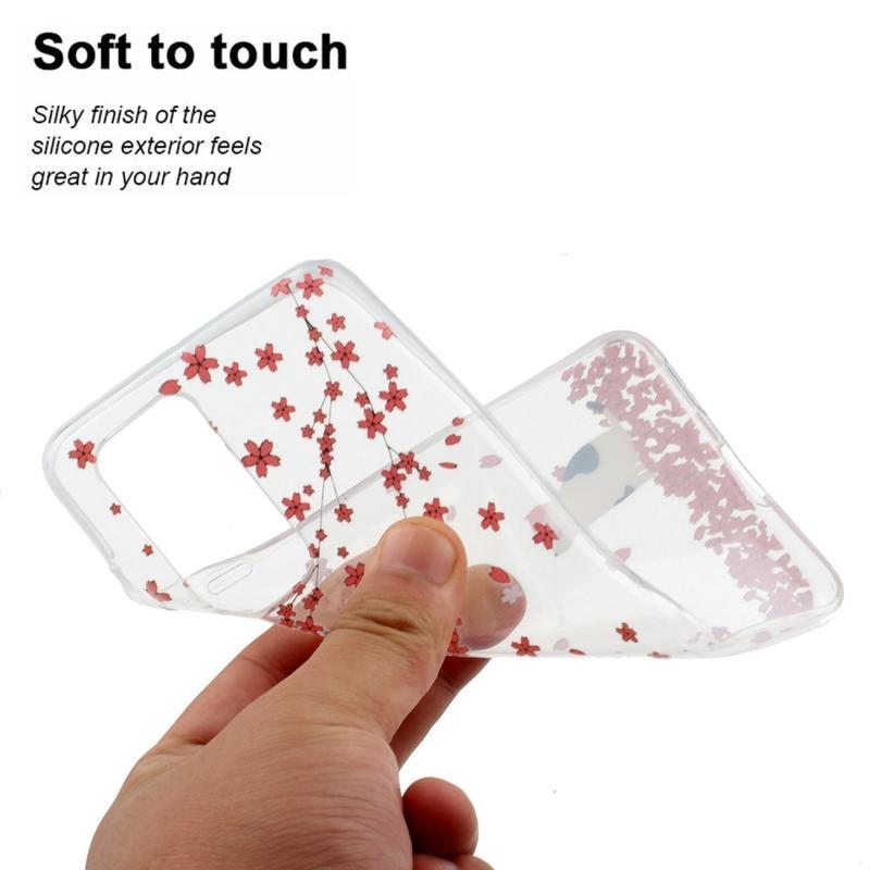 Puha zselés tok a mobil Huawei P40 - lehullott virágokhoz