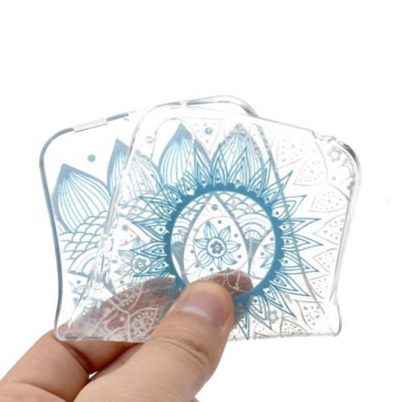 Puha zselés tok a Huawei Y5 (2019) mobilhoz - kék mandala