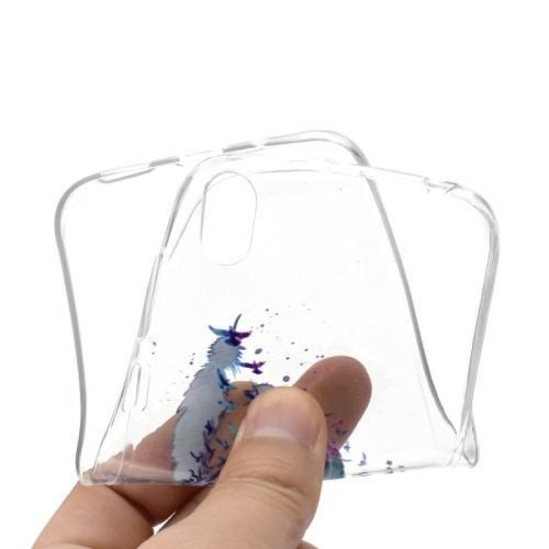 Puha zselés tok a Huawei Y5 (2019) mobilhoz - toll és madarak