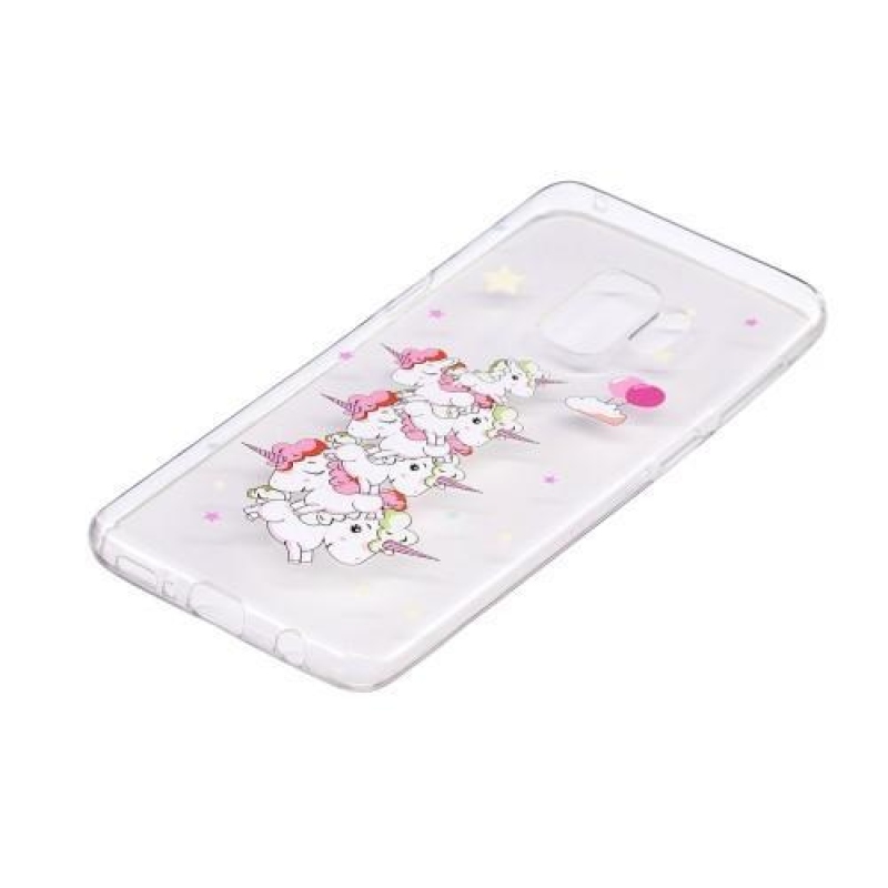 Puha zselés tok Samsung Galaxy S9 készülékhez - egyszarvúak tömkelege