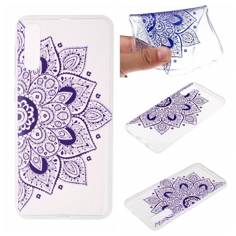 Puha zselés tok Samsung Galaxy A50 / A30s készülékhez - fél virág