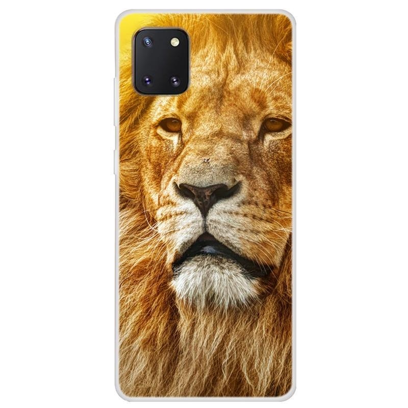 Puha zselés tok Samsung Galaxy Note 10 Lite készülékhez - oroszlán