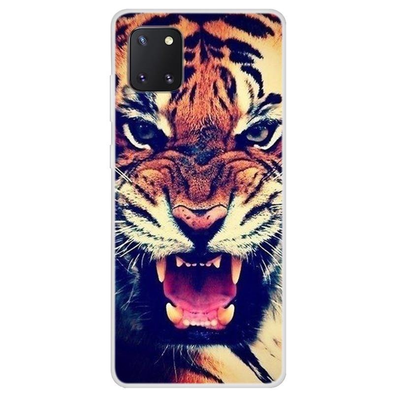 Puha zselés tok Samsung Galaxy Note 10 Lite készülékhez - tigris