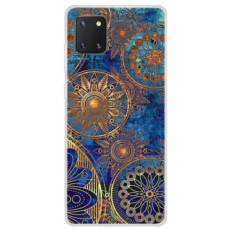 Puha zselés tok Samsung Galaxy Note 10 Lite készülékhez - arany mandalák