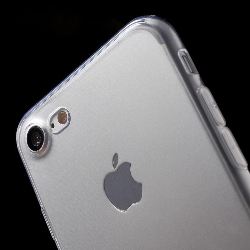 Puha, átlátszó zselés tok iPhone 7/8/SE (2020)/SE (2022) - átlátszó