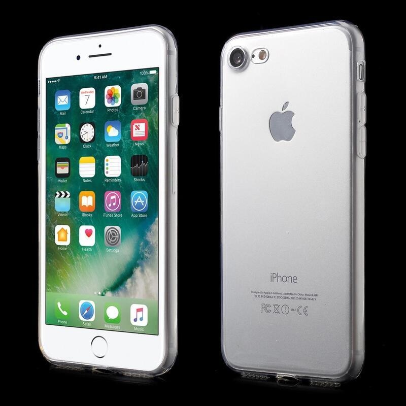 Puha, átlátszó zselés tok iPhone 7/8/SE (2020)/SE (2022) - átlátszó