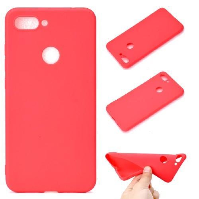 Puha szilikon tok a Xiaomi Mi 8 Lite-hoz - piros